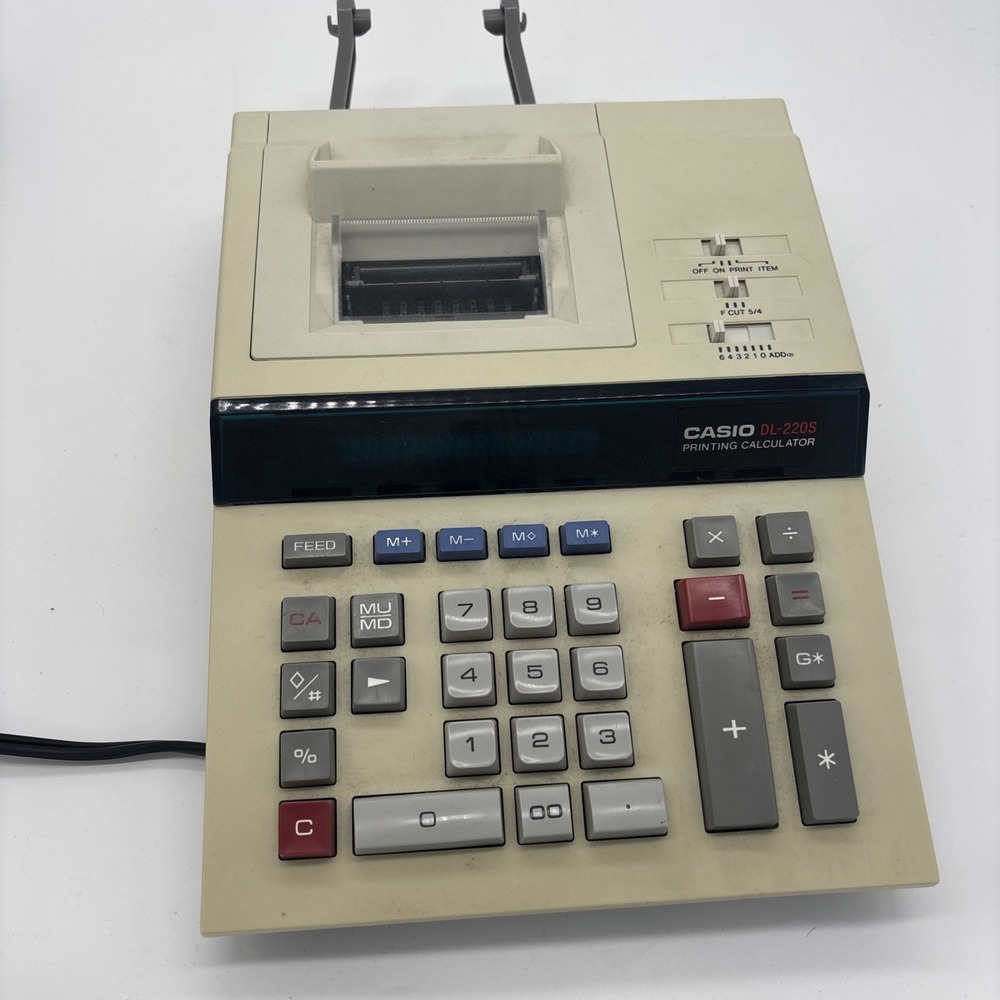 Vintage Casio DL 220 S Printing Calculator Tested‎ And Working